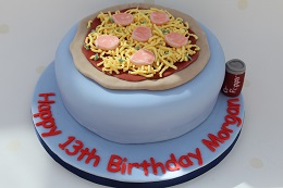 pizza birthday cake